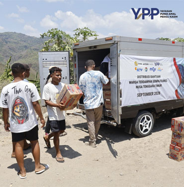 YPP Emtek Media Jangkau Manggarai Timur Salurkan Bantuan Gempa selayar dan Layanan Psikososial Anak